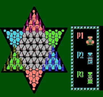 Chinese Checkers (Asia) (Ja) (NTSC) (Unl) screen shot game playing